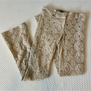 SW3 Bespoke! Gorgeous cream lace print Pants